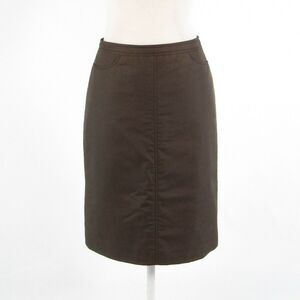 Cool brown MESSY pencil skirt S